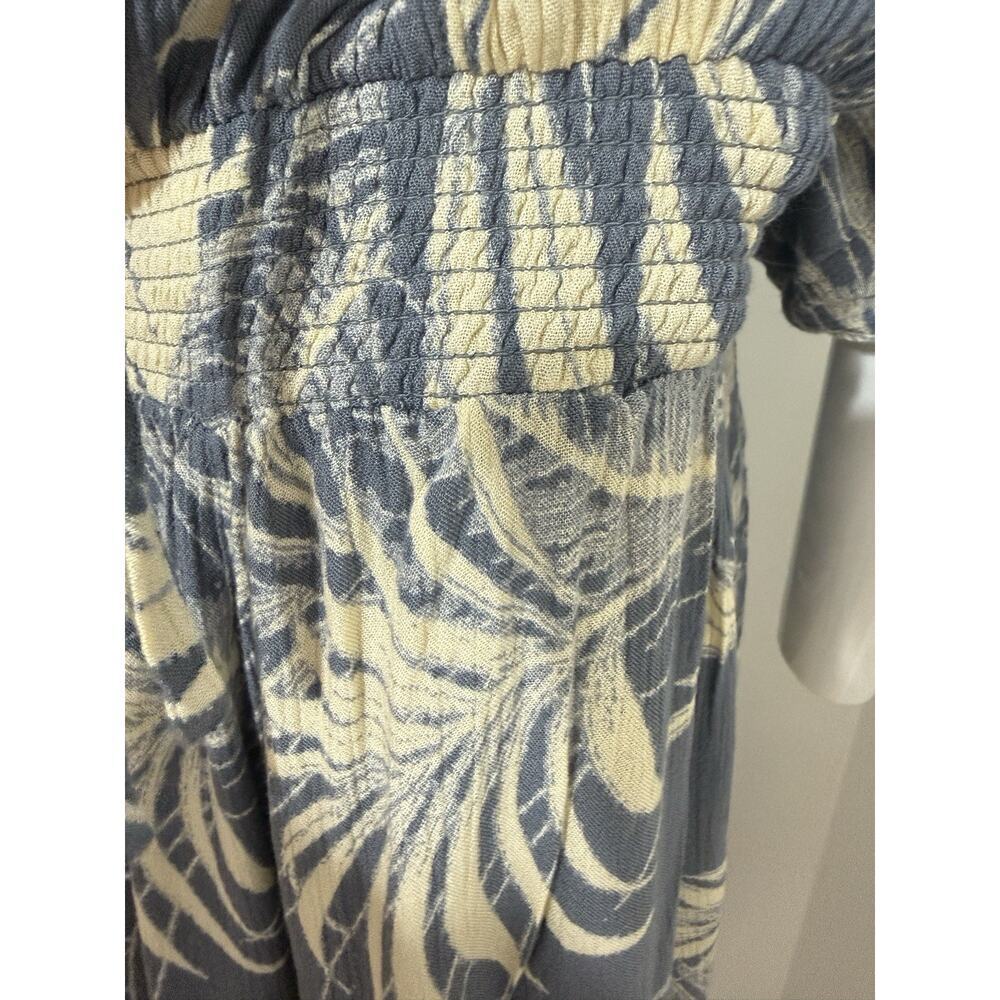 O’Neill Women’s Jumpsuit Wide Leg Boho Tropical Beach Resort Viscose Gray M - Picture 11 of 16